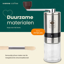 Lade das Bild in den Galerie-Viewer, Vienna Coffee Handmatige Koffiemolen - Conisch - 6 Standen - Viennacoffee -

